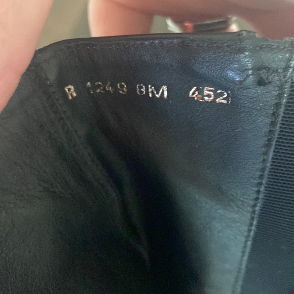 Black Brighton leather boots size 8 Tacoma silver Brighton heart cottagecore - Picture 6 of 17